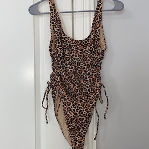 Leopard print one piece